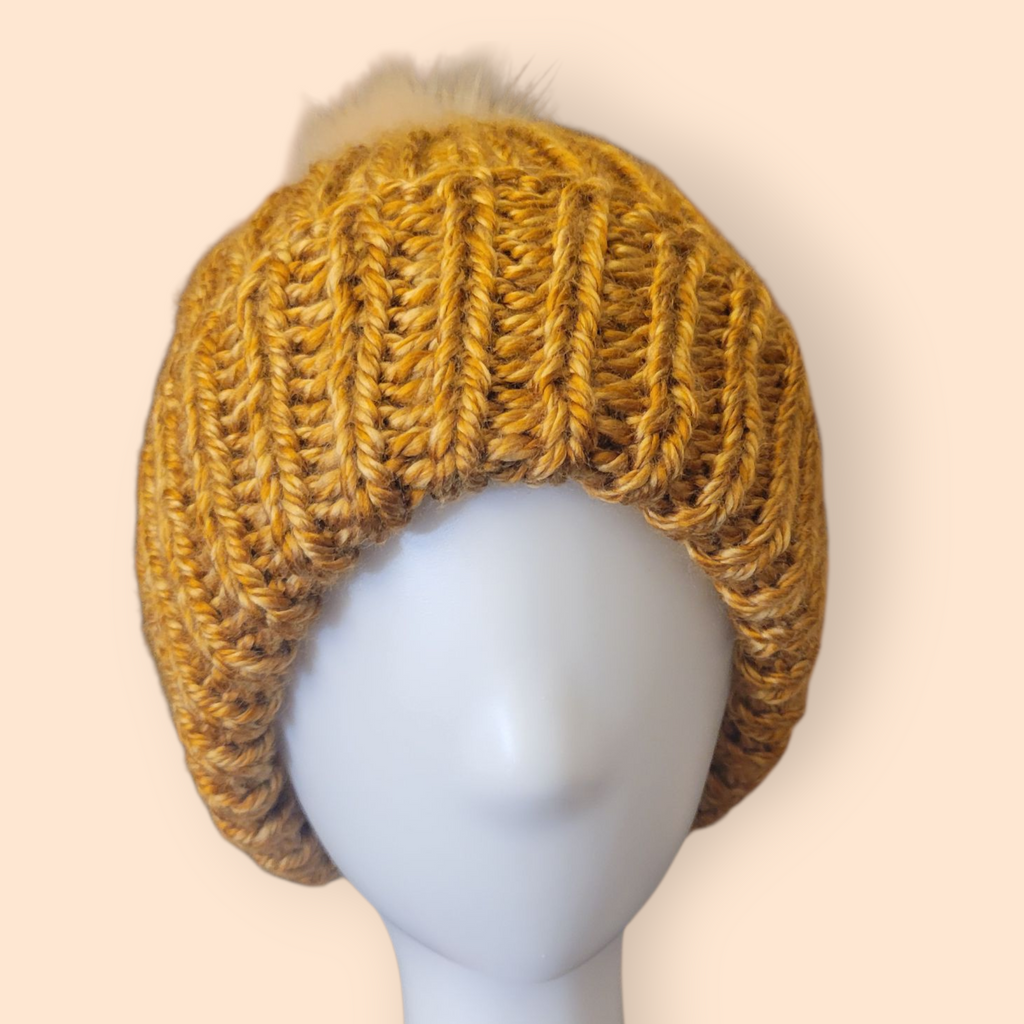Mustard Knit Beanie