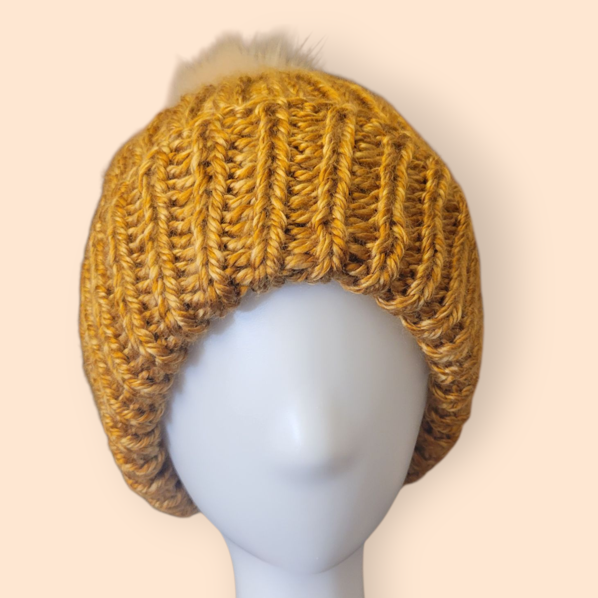 Mustard Knit Beanie