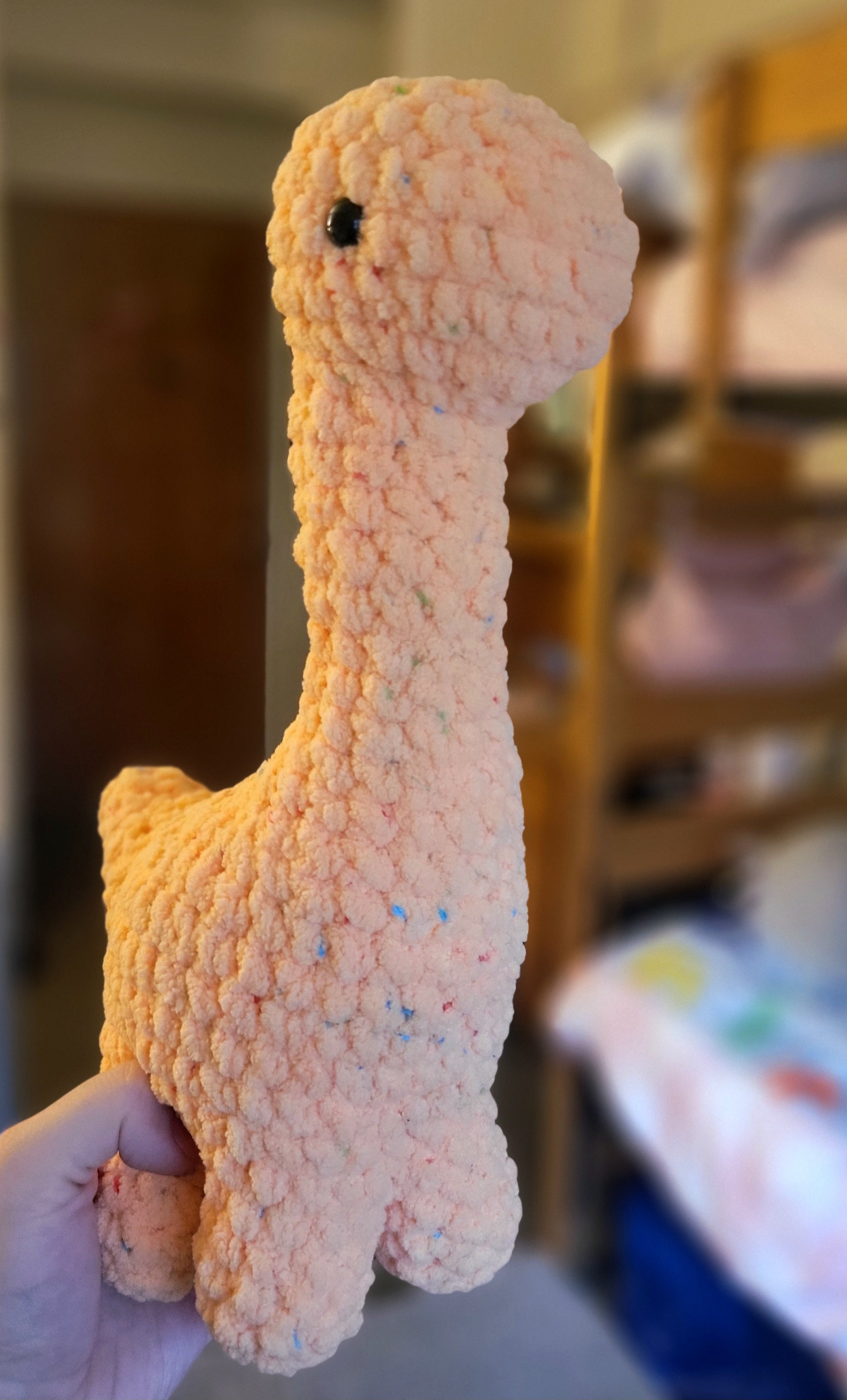 Orange Confetti Dino