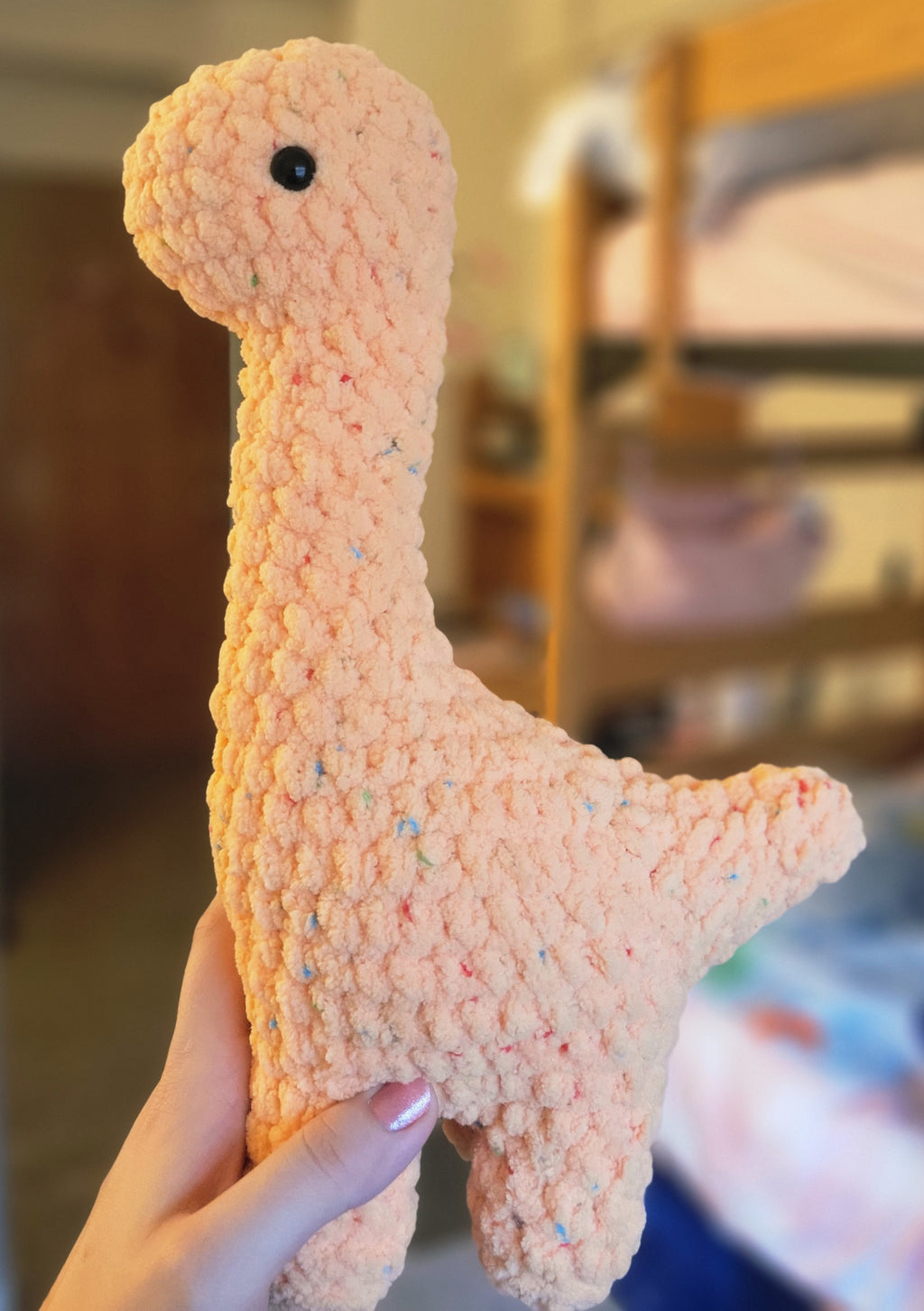 Orange Confetti Dino