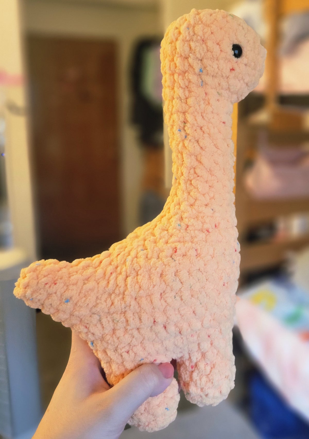 Orange Confetti Dino