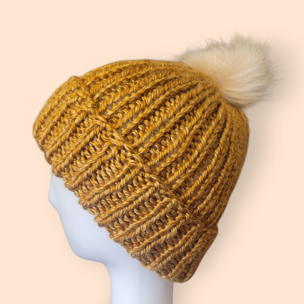 Mustard Knit Beanie